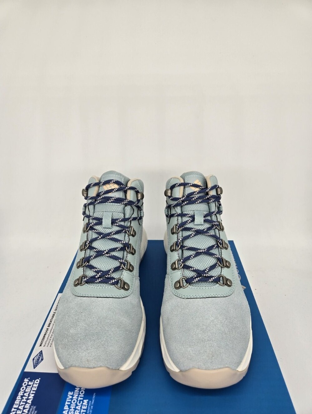 Columbia Women's Newton Wander Hiking Boots Crushed Blue Shoes Size 7 - Picture 2 of 8